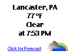 Click for Lancaster, Pennsylvania Weather Forecast